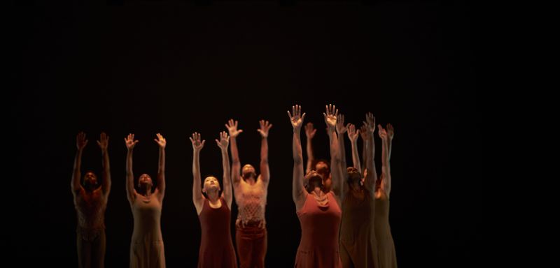 Alvin Ailey American Dance Theater in a reimagining of Alvin Ailey's Revelations at The Ailey Citigroup Theater