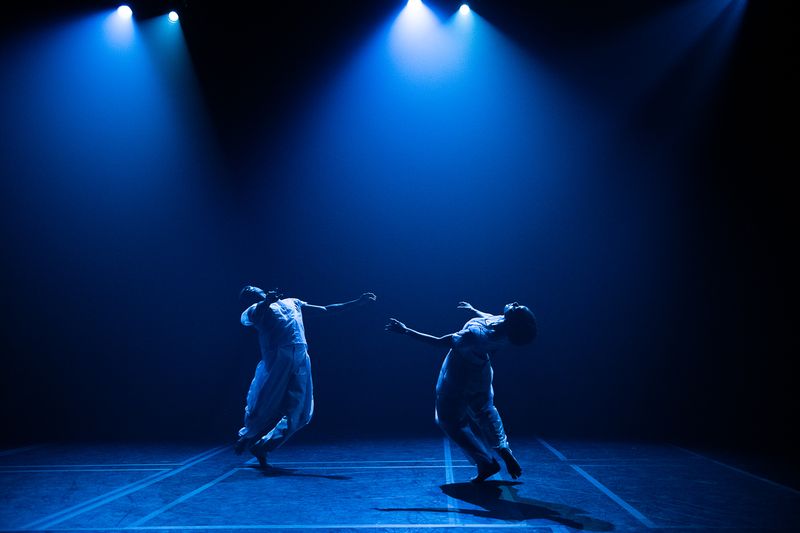 Alvin Ailey American Dance Theater's Chalvar Monteiro and Jacquelin Harris in Resident Choreographer Jamar Roberts' Holding Space