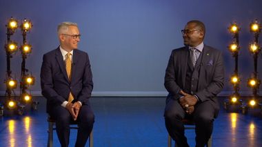 Ailey Executive Director Bennett Rink and Artistic Director Robert Battle during the Ailey Spring Gala 2021