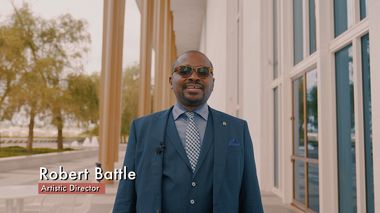 Artistic Director Robert Battle outisde the John F. Kennedy Center for Performing Arts in Washington, D.C. for the Ailey Spring Gala, 2021