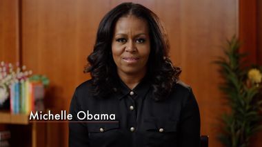 Former First Lady Michelle Obama during the Ailey Spring Gala, 2021.