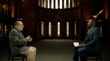 Guest of Honor Lonnie G. Bunch III, secretary of the Smithsonian Robert Battle during the Ailey Spring Gala, 2021