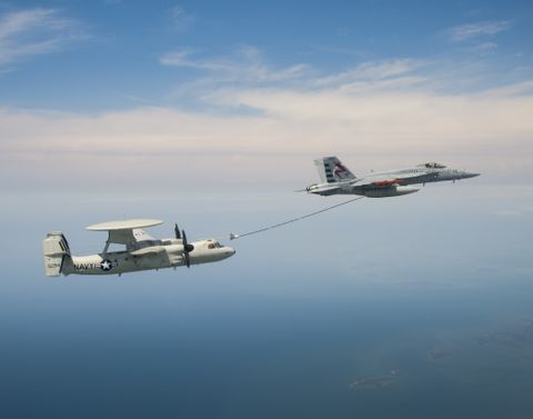 Photo Release -- Northrop Grumman, U.S. Navy Successfully Conduct E-2D Advanced Hawkeye Aerial Refueling Critical Design Review