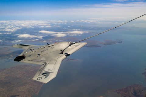 Photo Release -- X-47B Unmanned Aircraft Demonstrates the First Autonomous Aerial Refueling