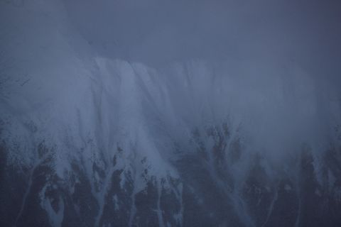 High Resolution Nighttime Image - Mountains
