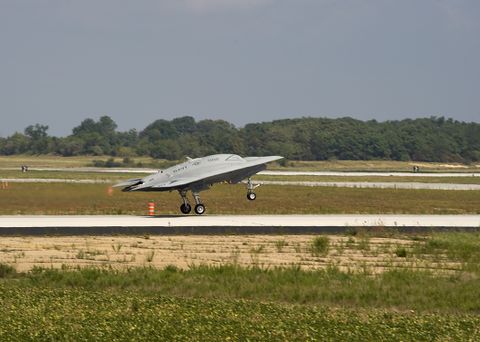 X-47B UCAS Makes First Flight from Pax River