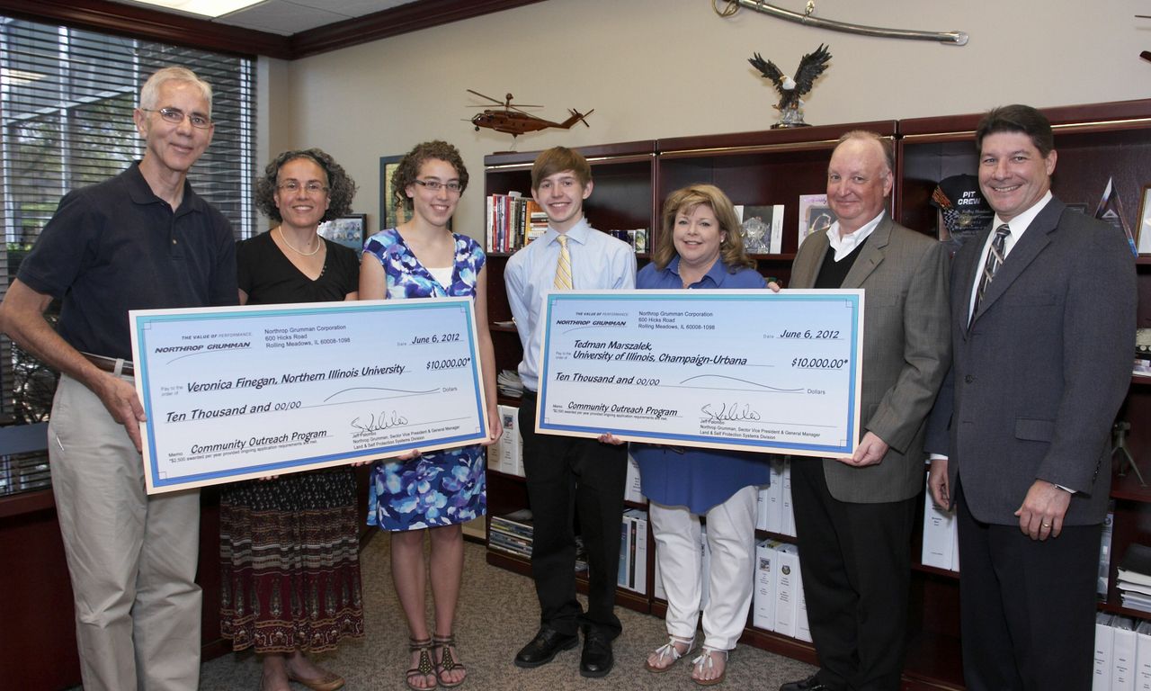 Photo Release Northrop Grumman Awards Two Rolling Meadows Area