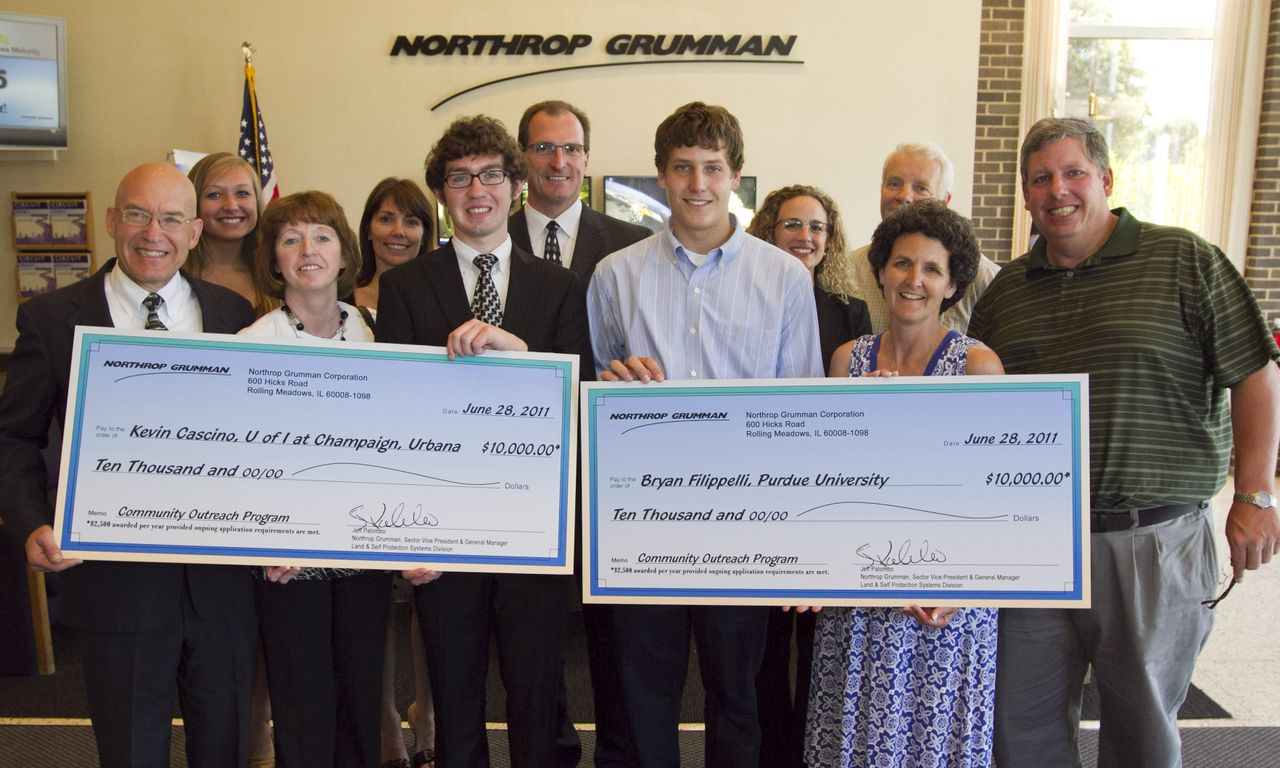 Photo Release Northrop Grumman Awards Two Rolling Meadows Area