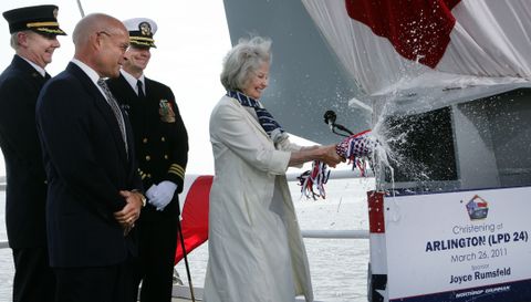 Arlington (LPD 24) Christening