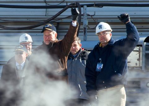 George H. W. Bush and Lt. Scott Coonan