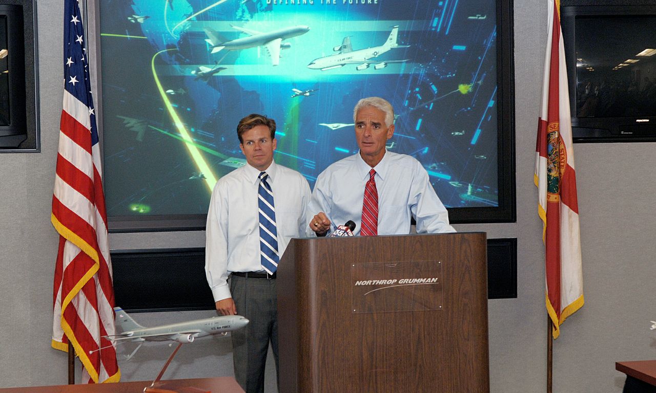 Photo Release Florida Gov. Crist Tours Northrop Grumman, Receives