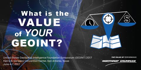 Northrop Grumman Demonstrates Value of GEOINT Data to Mission Success for Intelligence and National Security Community at GEOINT 2017