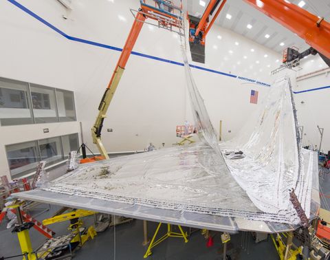 Sunshield Layers Fully Integrated on NASA’s James Webb Space Telescope