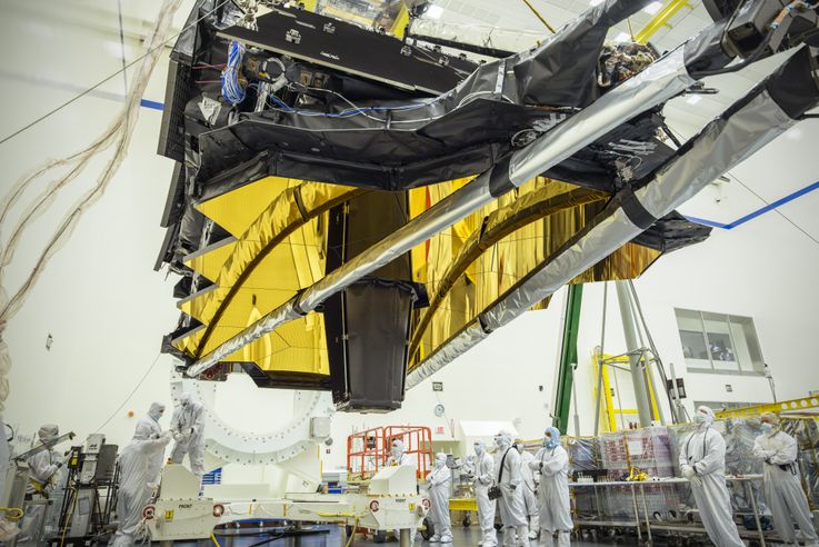 NASAs James Webb Space Telescope Optics and Science Instruments in Northrop Grummans Clean Room