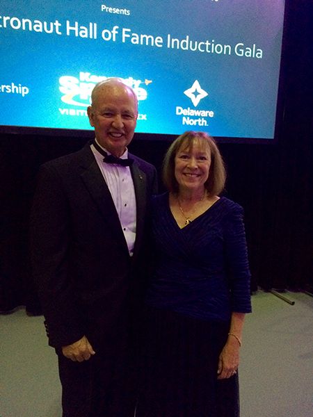 Brian Duffy with wife Jan at the inductino Gala on May 13. DuffyandWife_dotcom