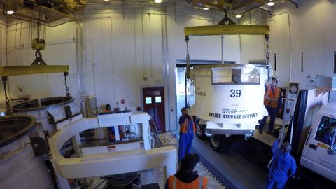 Northrop Grumman Completes First Live Motor Cast for OmegA Rocket_1