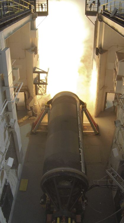 Ground tests of Peacekeeper rocket motors ensure they are reliable to fly when used in a booster to launch payloads into orbit. Northrop Grumman Awarded Contract for Minuteman and Peacekeeper Rocket Motor Aging Surveillance Program_201901171546