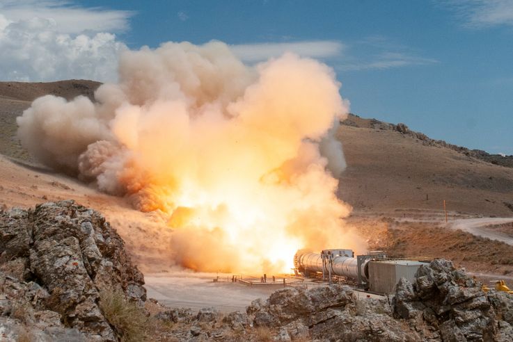Northrop Grumman and NASA Successfully Test Space Launch System Booster