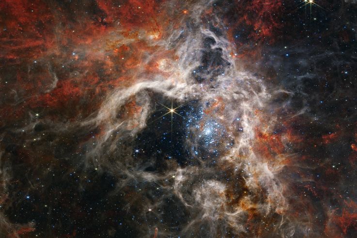 A Cosmic Tarantula Caught by NASA's Webb