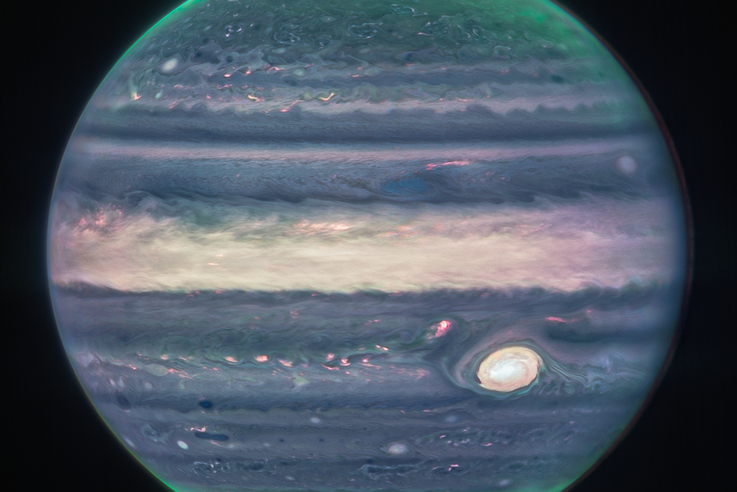 Webb's Jupiter Images Showcase Auroras, Hazes