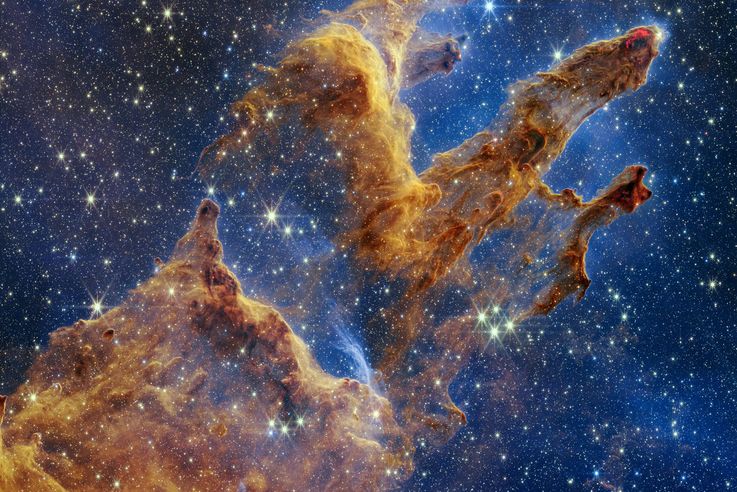 The Pillars of Creation (Webb NIRCam Image)