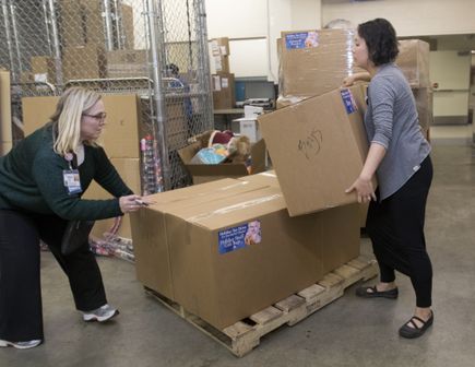 Spirit Mountain toy delivery