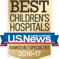 U.S. News & World Report 2016-2017 Best Children’s Hospitals Shield
