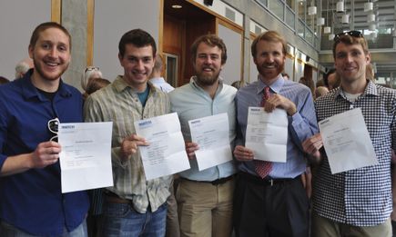 Fourth year M.D. students today learned where they will complete their residency training.