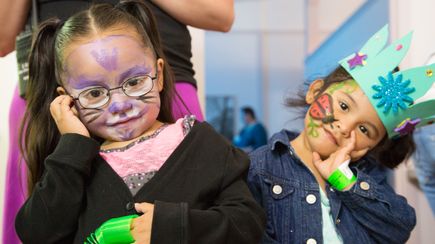 Face painting at Summerfest