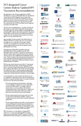 HPV Consensus Statement 2017