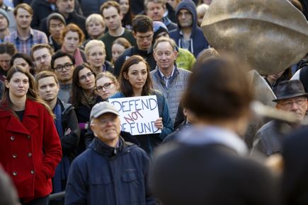 Graduate education rally