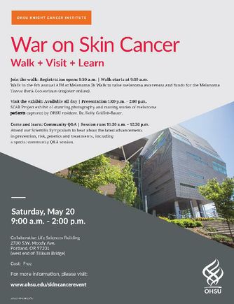 War on Skin Cancer Event Flyer