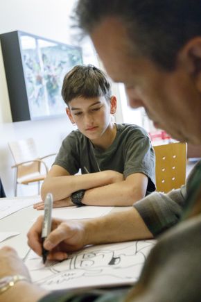 Cartoonists visit Doernbecher