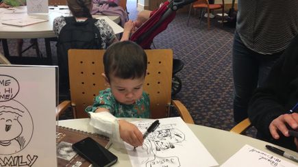 VIDEO: Cartoonists visit Doernbecher