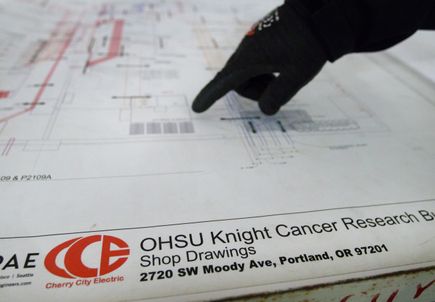 Knight Cancer Research construction