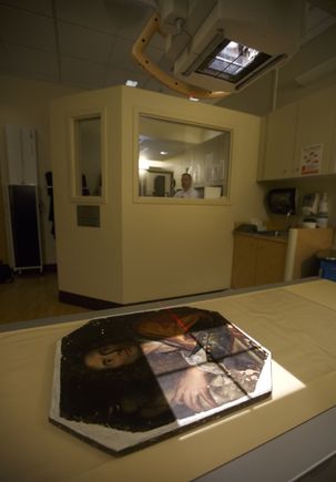 17th century painting X-ray