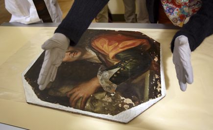 17th century painting X-ray