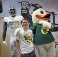 Childhood cancer survivors design Oregon Ducks football uniform