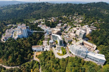 Aerial OHSU Marquam Hill
