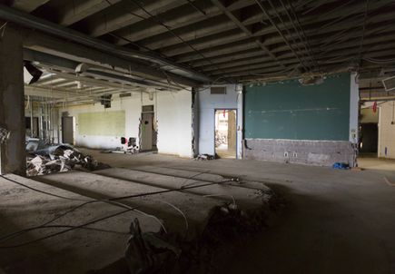 Demolition of the old School of Dentistry building