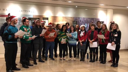 VIDEO: Carol of the Bells OHSU students