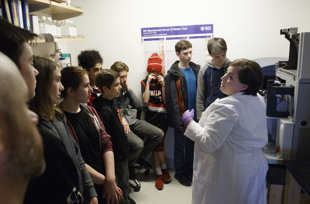 Creative Science School visits OHSU