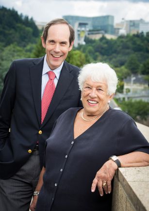   Gert Boyle with Dr. Druker