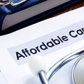 Affordable care act ACA or Obamacare and stethoscope.