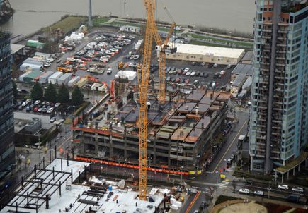 Rood Family Pavilion construction