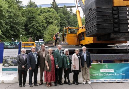 Elks Children’s Eye Clinic topping out event