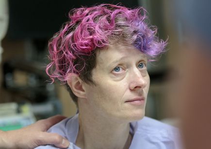 Awake craniotomy with language mapping