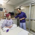 Awake craniotomy with language mapping
