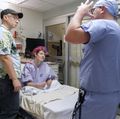 Awake craniotomy with language mapping