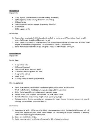 Recipes from Diane Stadler (PDF)